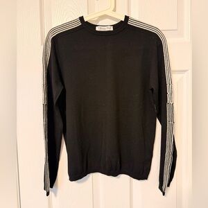 Dior Women's Black Crewneck Fine Wool Sweater